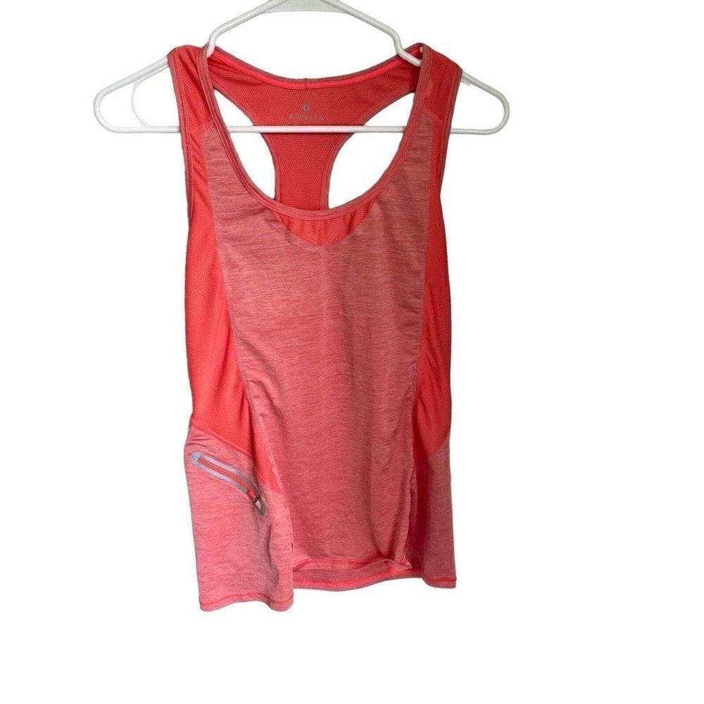 Athleta Coral Orange Racerback Tank Top Size Small‎